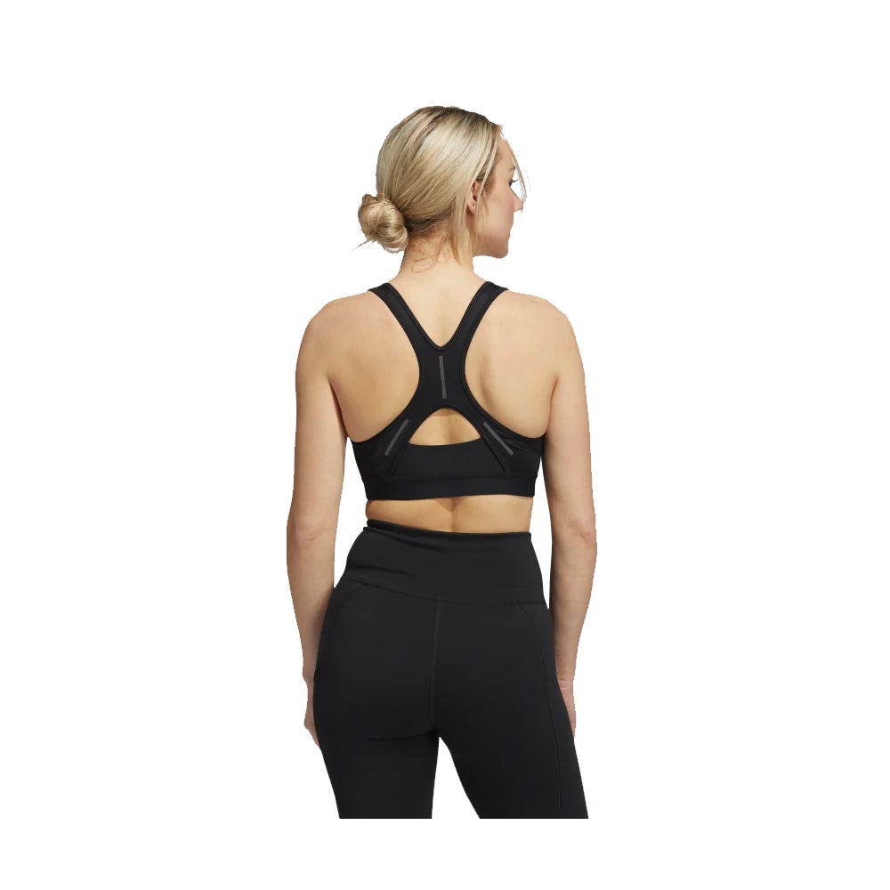 ADIDAS WOMEN'S BELIEVE THIS MEDIUM-SUPPORT REFLECTIVE BRA