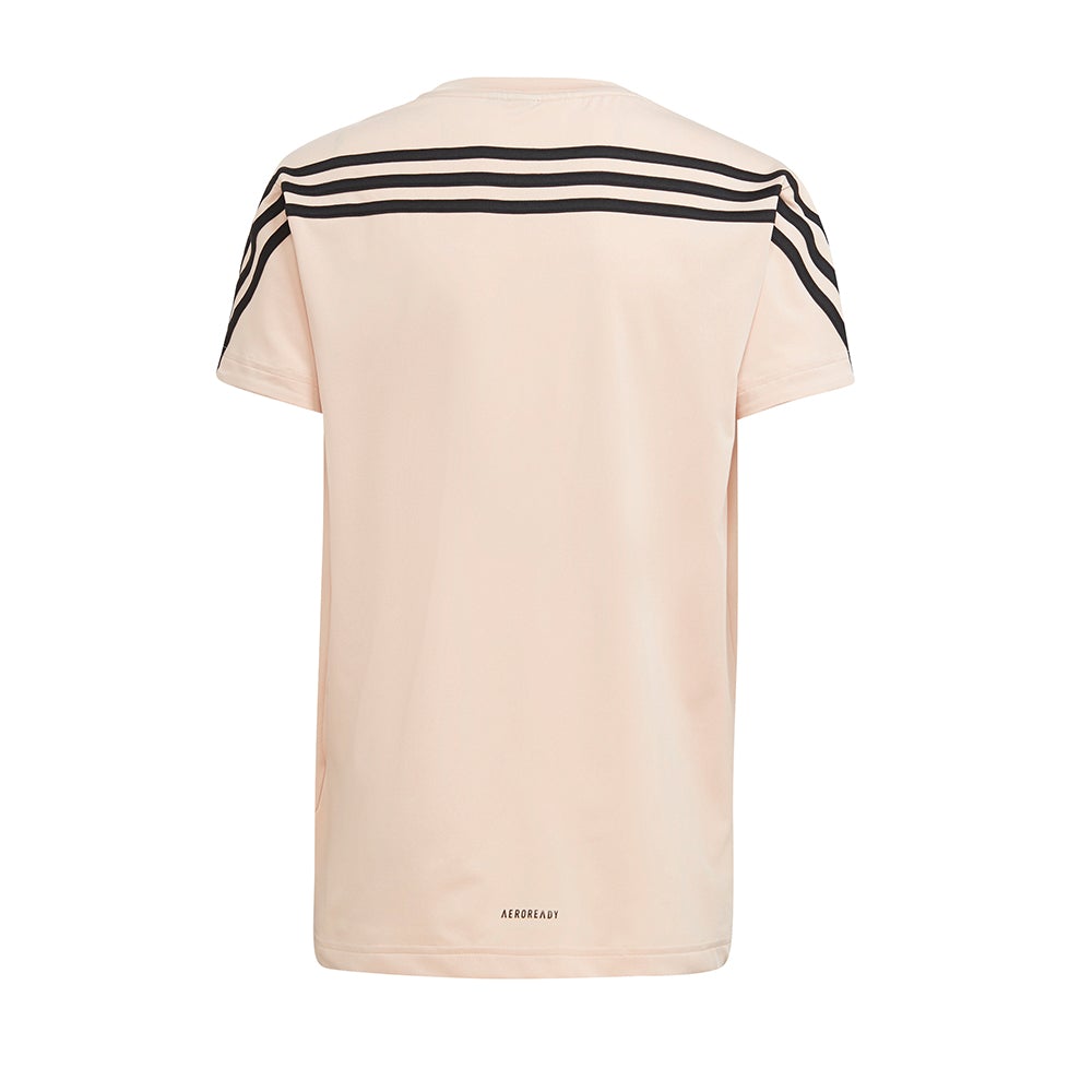 ADIDAS GIRLS' MARIMEKKO PRIMEGREEN AEROREADY LOOSE AND LONGER GRAPHIC TEE